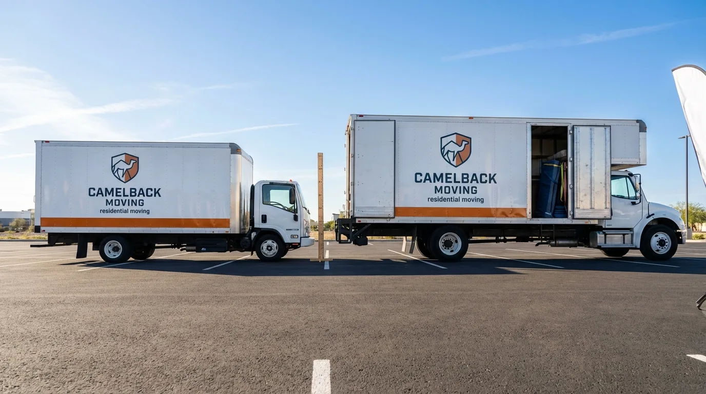 Moving truck size capacity guide in Churubusco